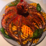 Pulpo plancha roca