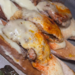 Salomillo a la plancha gratinado